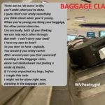 Baggage Claim - a Poem by Anita Elam - WVPoetrygirl