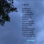 affinity with rain