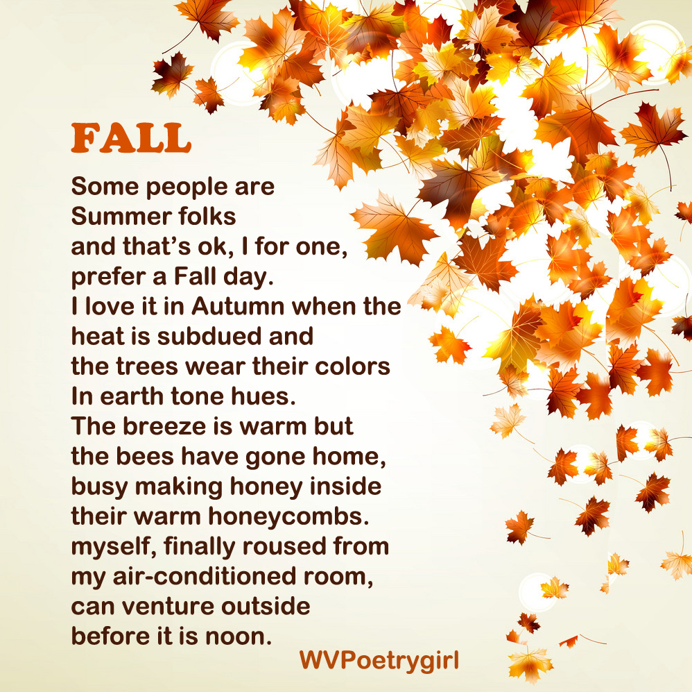 Printable Fall Poems For Adults
