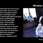"Window Visit - A #poem by #WVPoetrygirl